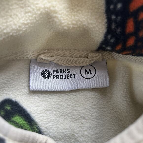 Parks Project Butterflies Trail High Pile Fleece Pullover-Unsex Size Medium - Picture 5 of 10